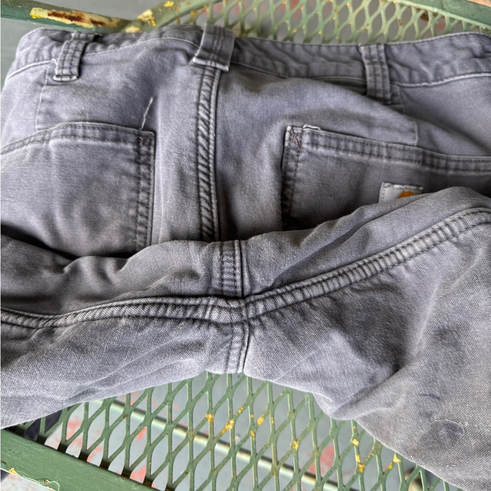 Carhartt Gray Original Fit Pants size 8S - Picture 8 of 9